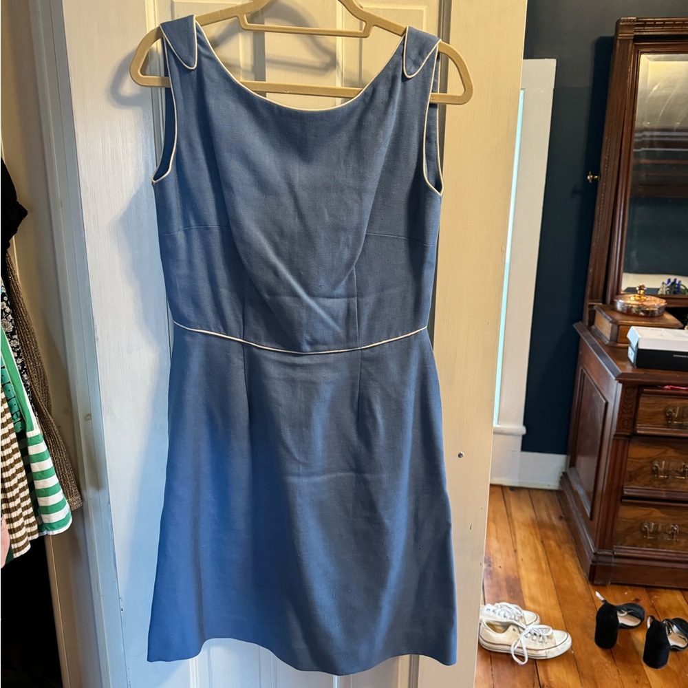 Vintage blue dress with bows